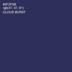 #2F2F5B - Cloud Burst Color Image